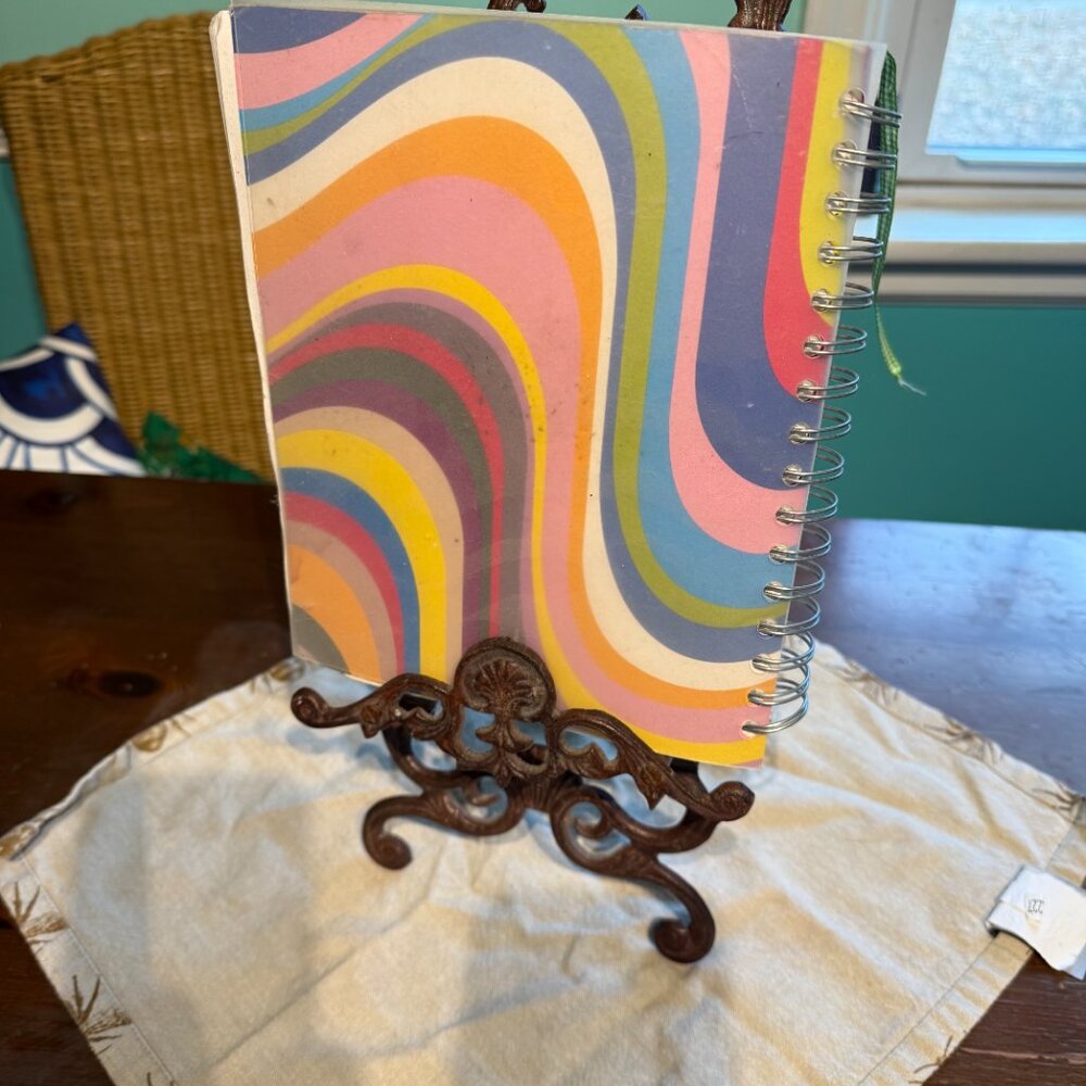 Antique Ornate Metal Display Easel - Picture 3 of 5